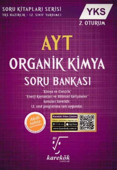 Karekök AYT - YKS 2. Oturum Organik Kimya Soru Bankası (Yeni)