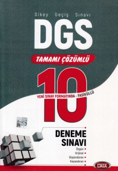 Data DGS Tamamı Çözümlü 10 Deneme Sınavı (Yeni)