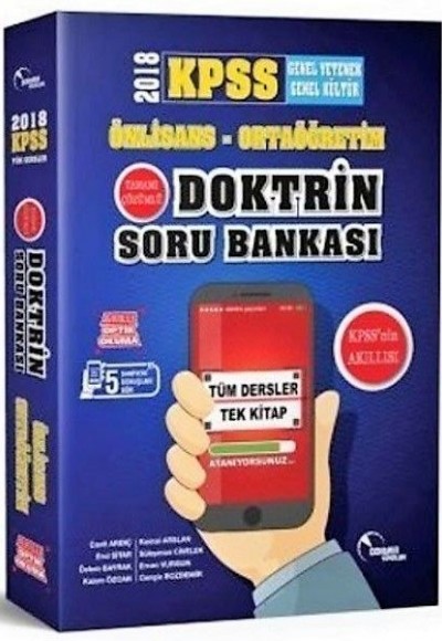 Doktrin 2018 KPSS Ön Lisans Ortaöğretim GY-GK Doktrin Tek Kitap Tamamı Çözümlü Soru Bankası