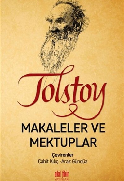 Tolstoy - Makaleler ve Mektuplar