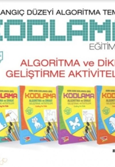 Algoritma Temelli Adım Adım Kodlama 4'lü Kitap Seti