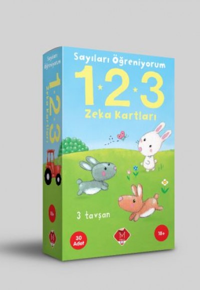 Sayıları Öğreniyorum 1-2-3 Zeka Kartları (18+ Ay)