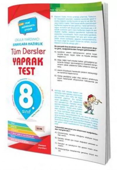 Element 8. Sınıf Tüm Dersler Yaprak Test