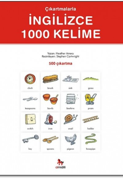 Çıkartmalarla İngilizce 1000 Kelime (500 Çıkartma)