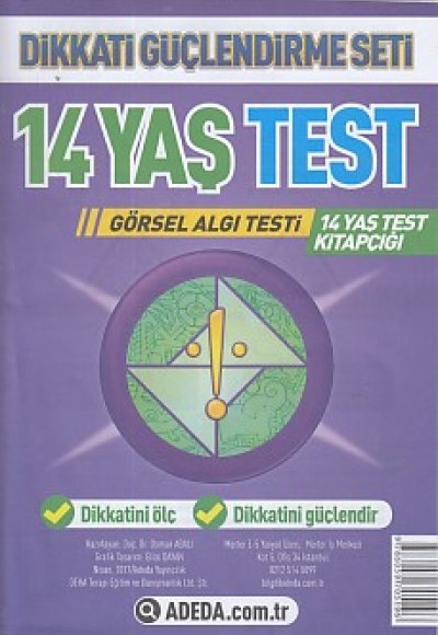 Dikkati Güçlendirme Seti 14 Yaş Test