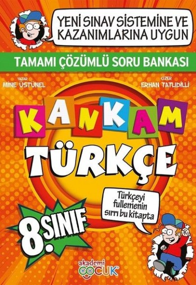 Akademi Çocuk 8. Sınıf Kankam Türkçe Tamamı Çözümlü Soru Bankası