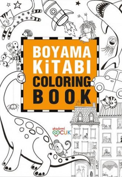 Boyama Kitabı - Coloring Book - 24X33,5 cm