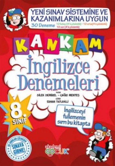 Akademi Çocuk 8. Sınıf Kankam İngilizce Denemeleri