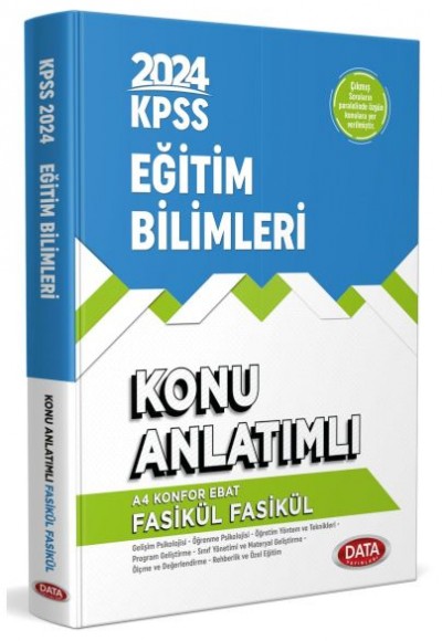 Data 2024 Kpss Eğitim Bilimleri Konu Anlatımlı Fasikül Fasikül