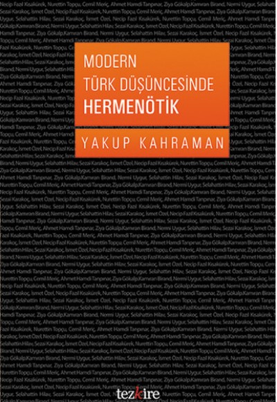 Modern Türk Düşüncesinde Hermenötik