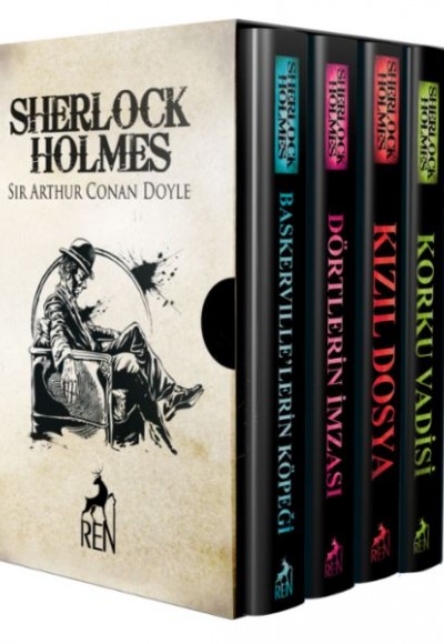 Sherlock Holmes Roman Seti (4 Kitaplık Kutulu Set)