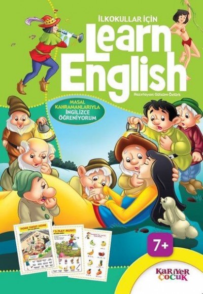 İlkokullar İçin Learn English - Yeşil