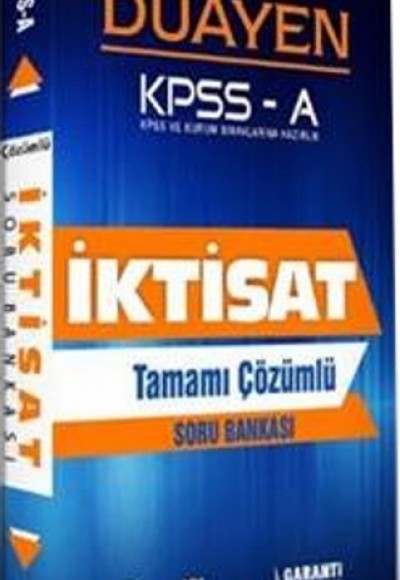 KPSS A İktisat Duayen Soru Bankası