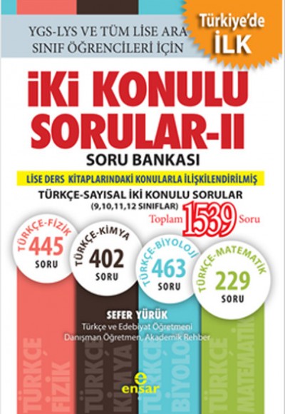 İki Konulu Sorular-II Soru Bankası  Türkçe-Sayısal İki Konulu Sorular