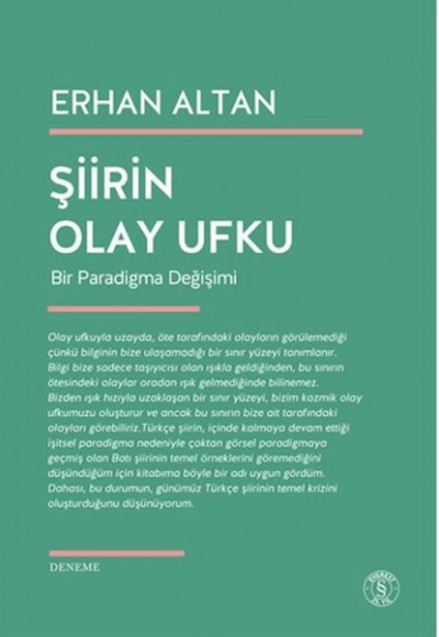 Şiirin Olay Ufku Şiirin Olay Ufku