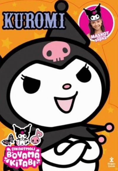 Kuromi - Çıkartmalı Boyama Kitabı - Maskot Şapka