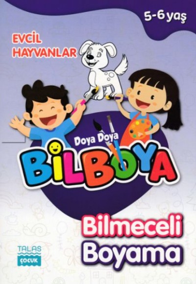 Doya Doya Bil Boya - Bilmeceli Boyama Evcil Hayvanlar - 5-6 Yaş