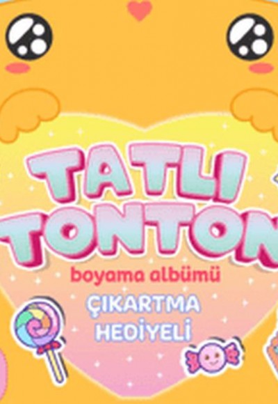 Kawaii Tatlı Tonton Çıkartma Hediyeli Boyama Albümü