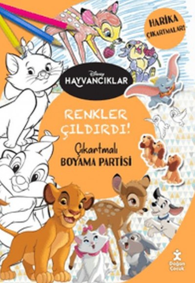 Disney Hayvancıklar - Renkler Çıldırdı! Çıkartmalı Boyama Partisi Disney Hayvancıklar - Renkler Çıldırdı! Çıkartmalı Boyama Partisi