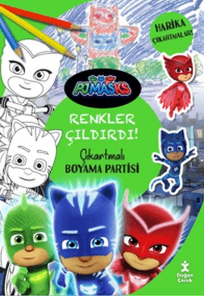 Pjmasks - Renkler Çıldırdı! Çıkartmalı Boyama Partisi