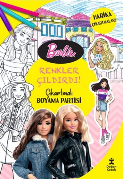 Barbie - Renkler Çıldırdı! Çıkartmalı Boyama Partisi