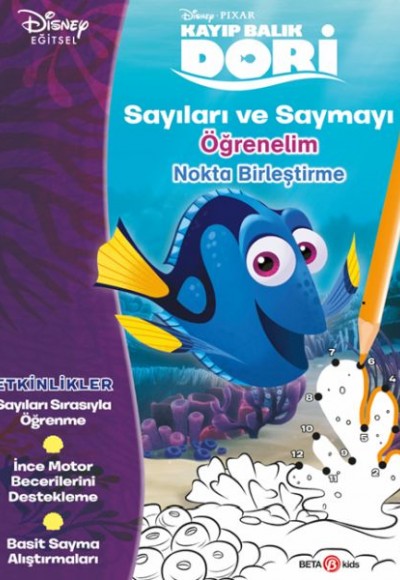 Disney Kayıp Balık Dori Sayıları ve Saymayı Öğrenelim Nokta Birleştirme