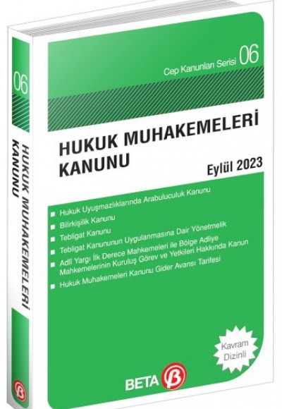 Cep Kanunları Serisi 06 - Hukuk Muhakemeleri Kanunu (Cep Boy)