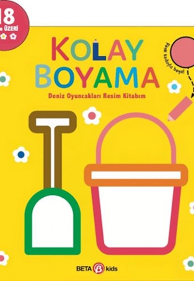 Kolay Boyama Deniz Oyuncakları Resim Kitabım