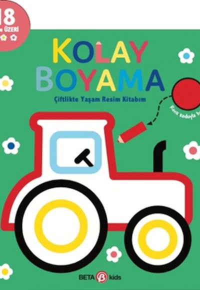 Kolay Boyama Çiflikte Yaşam Resim Kitabım