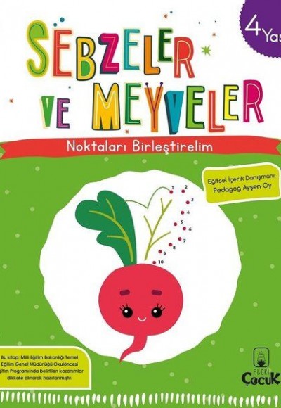 Noktaları Birleştirelim - Sebzeler ve Meyveler 4 Yaş