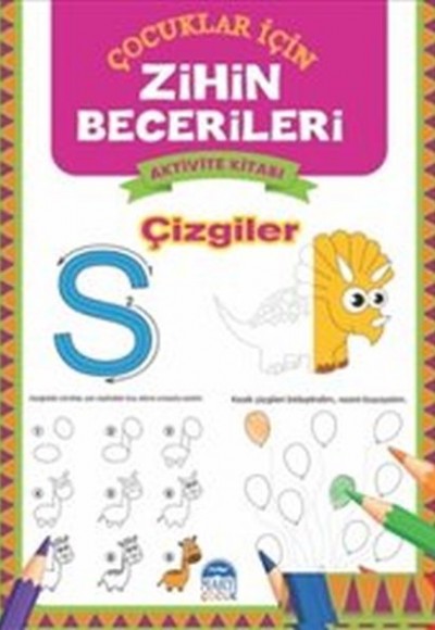 Çizgiler - Çocuklar İçin Zihin Becerileri Aktivite Kitabı