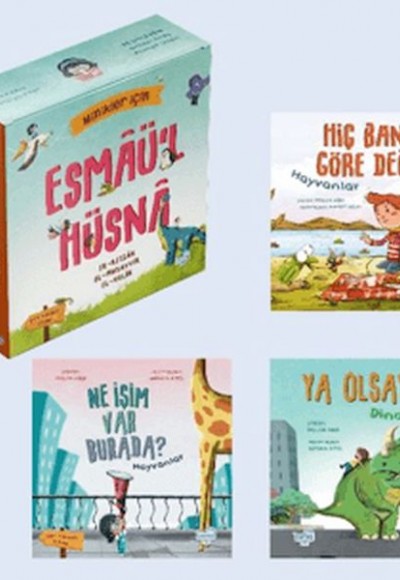 Minikler İçin Esmâü'l Hüsnâ Seti (3 Çift Taraflı Kitap)