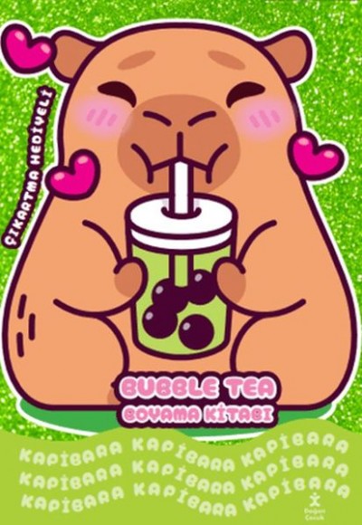 Kapibara - Bubble Tea Boyama Kitabı Kapibara - Bubble Tea Boyama Kitabı