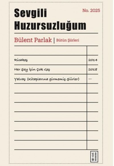 Sevgili Huzursuzluğum (Ciltli) Sevgili Huzursuzluğum (Ciltli)