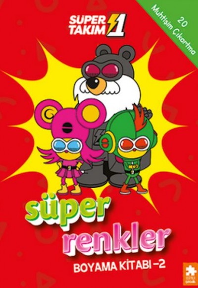 Süper 1 Takım Süper Renkler Boyama Kitabı - 2