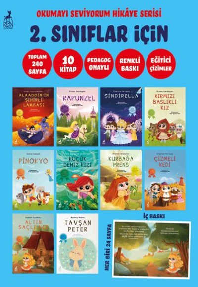 Okumayı Seviyorum Hikâye Serisi 2. Sınıflar İçin (10 Kitap)