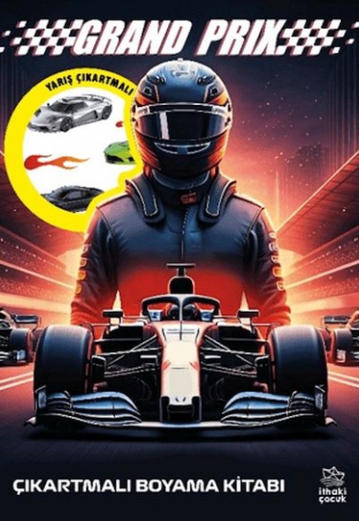 Grand Prix Çıkartmalı Boyama Kitabı