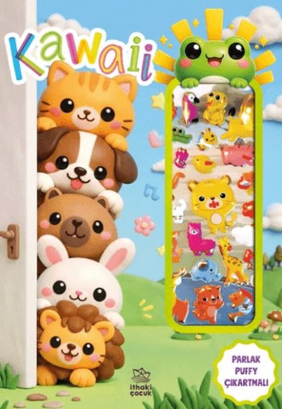 Kawaii - Puffy Parlak Çıkartmalı Boyama Kitabı Kawaii - Puffy Parlak Çıkartmalı Boyama Kitabı
