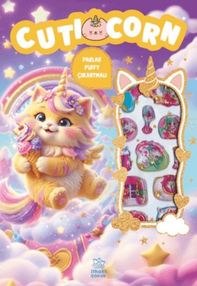 Cuticorn - Puffy Parlak Çıkartmalı Boyama Kitabı Cuticorn - Puffy Parlak Çıkartmalı Boyama Kitabı