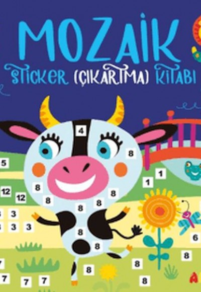 Mozaik Sticker Çıkartma Kitabı - Lacivert