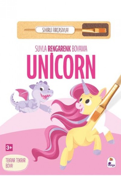 Suyla Rengarenk Boyama - Unicorn (Sihirli Fırçasıyla)