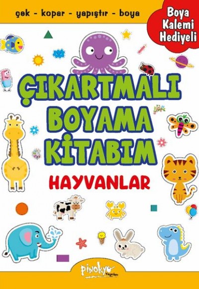 Çıkartmalı Boyama Hayvanlar
