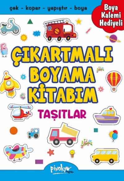 Çıkartmalı Boyama Taşıtlar