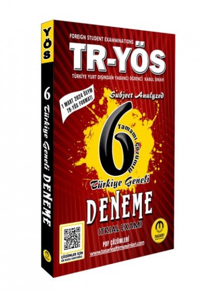 Tasarı Tr-Yös 6 Türkiye Geneli Deneme-Son Format