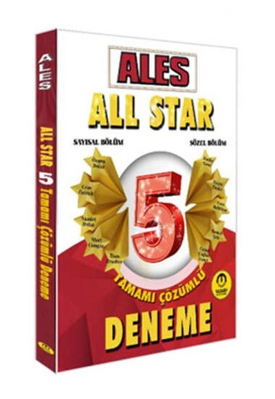 Tasarı Yayınları 2025 ALES Sayısal Sözel Yetenek All Star Tamamı Çözümlü 5 Deneme
