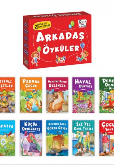 Arkadaş Öyküler - (10 Kitap+Soru Kitapçığı)