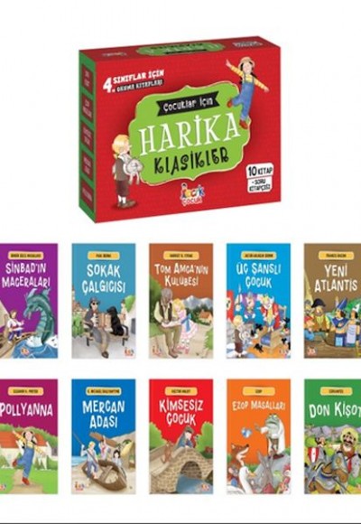 Çocuklar İçin Harika Klasikler– (10 Kitap+Soru Kitapçığı)