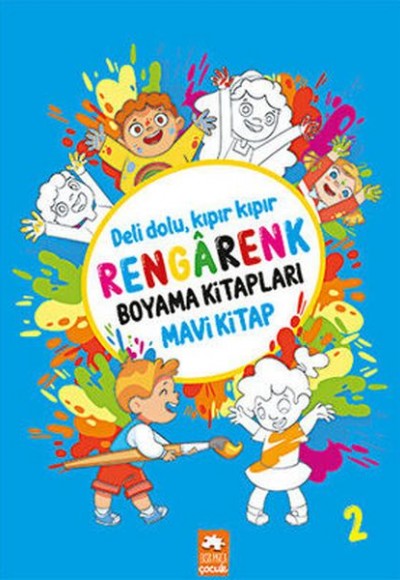 Rengarenk Boyama Kitabı 2 - Mavi Kitap