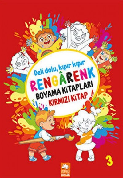 Rengarenk Boyama Kitabı 3 - Kırmızı Kitap