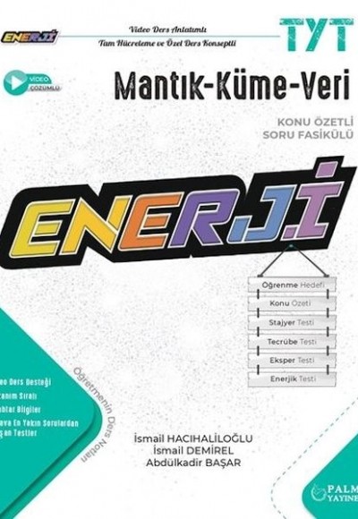 Palme Yayınevi Enerji TYT Mantık-Küme-Veri Konu Özetli Soru Fasikülü